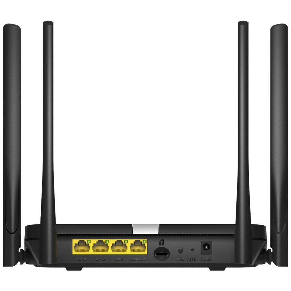 NET ROUTER WIRELESS DUAL BAND AC1200 4G LTE CUDY LT500 w/4 antennas, 1x WAN 10/100 port, 3x LAN 10/100 ports