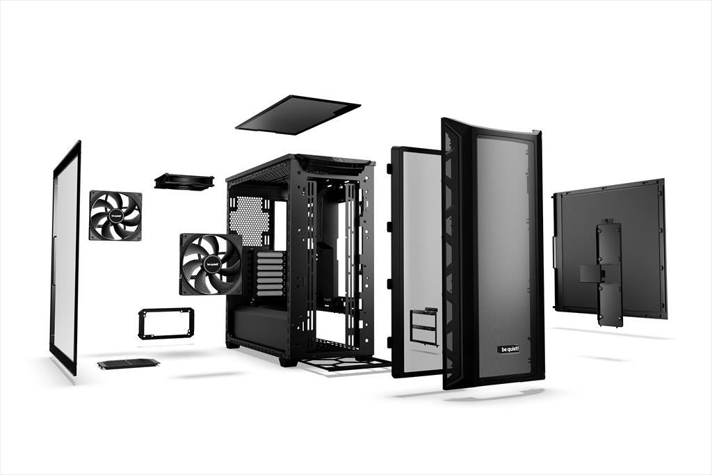 CASE BE QUIET! E-ATX Full-Tower SHADOW BASE 800, 3x140mm Pure Wings 3, USB 3.1 type C, open mesh design w/WINDOW, Black BGW60