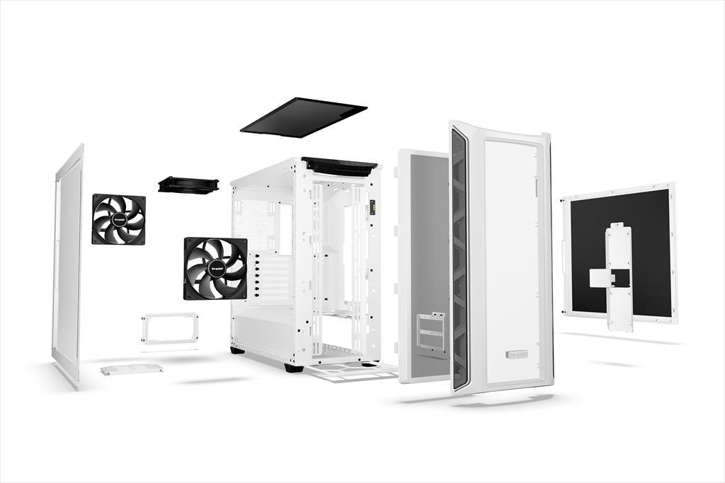 CASE BE QUIET! E-ATX Full-Tower SHADOW BASE 800 DX, 3x140mm Pure Wings 3, front ARGB LED, USB 3.1 type C, open mesh design w/WINDOW, White BGW62