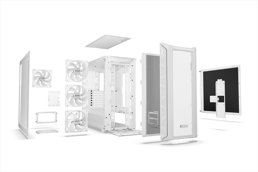 CASE BE QUIET! E-ATX Full-Tower SHADOW BASE 800 FX, 4x140mm Light Wings PWM, front ARGB LED, USB 3.1 type C, open mesh design w/WINDOW, White BGW64