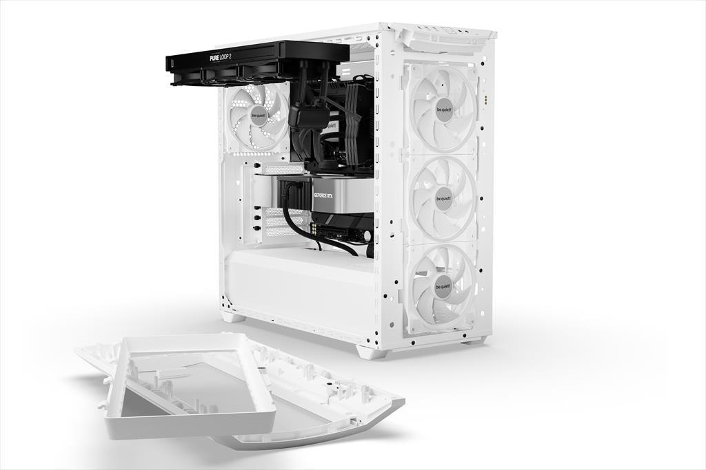 CASE BE QUIET! E-ATX Full-Tower SHADOW BASE 800 FX, 4x140mm Light Wings PWM, front ARGB LED, USB 3.1 type C, open mesh design w/WINDOW, White BGW64