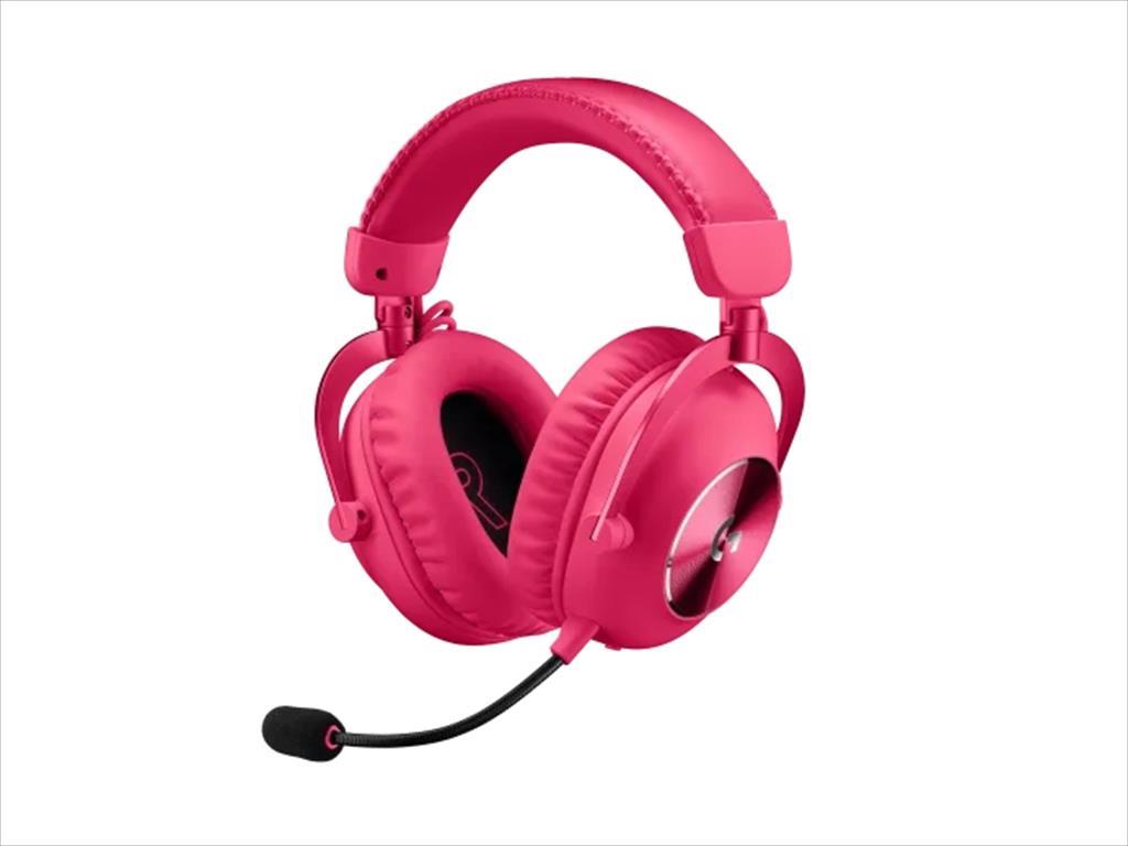 HEADPHONES LOGITECH Gaming-Headset G PRO X 2 Pink Wireless Lightspeed/ Bluetooth/ 3,5mm w/microphone 981-001275