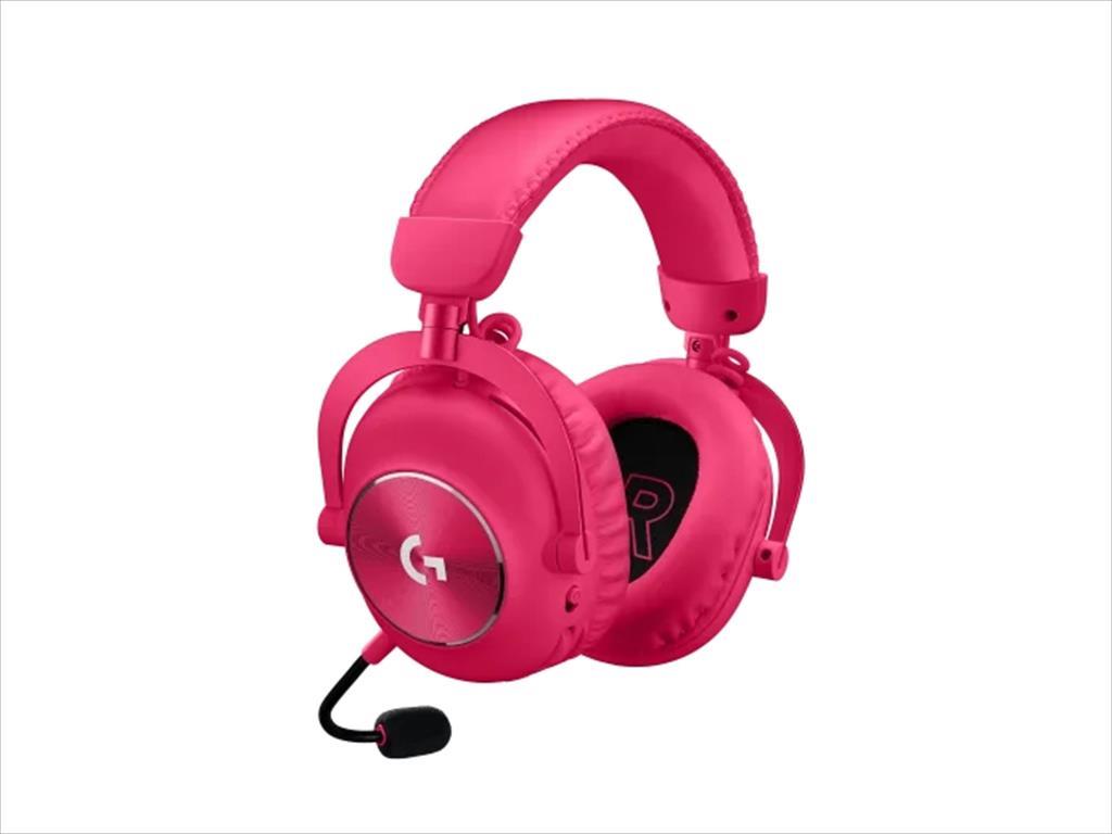 HEADPHONES LOGITECH Gaming-Headset G PRO X 2 Pink Wireless Lightspeed/ Bluetooth/ 3,5mm w/microphone 981-001275