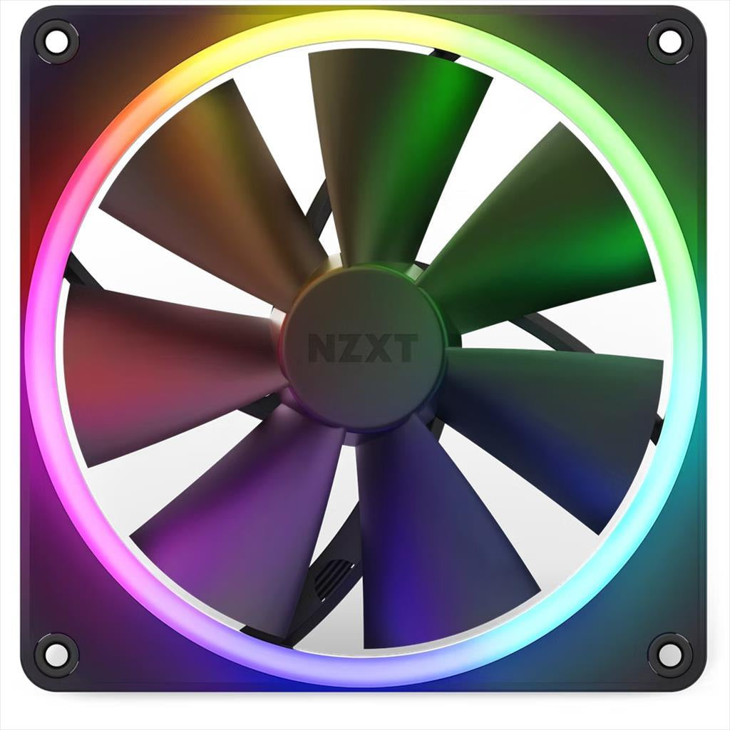 COOLERS CASE FAN 140mm NZXT F140 RGB BLACK , RF-R14SF-B1