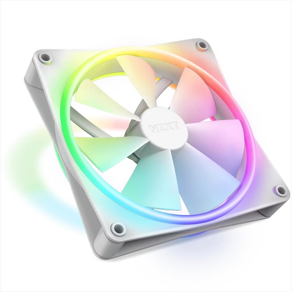 COOLERS CASE FAN 140mm NZXT F140 RGB DUO WHITE , RF-D14SF-W1