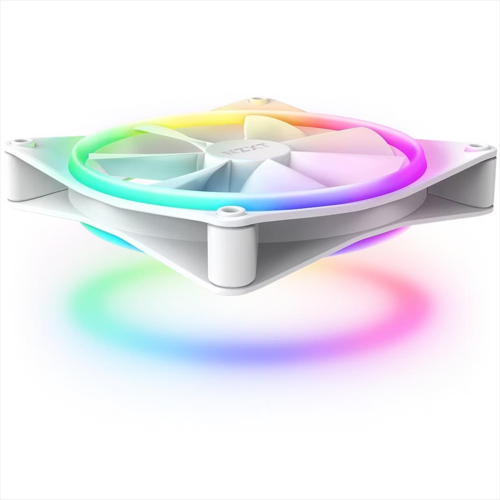 COOLERS CASE FAN 140mm NZXT 2x F140 RGB  DUO WHITE PWM, Static Pressure, 1.800 RPM,  w/controller RF-D14DF-W1