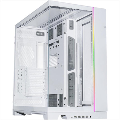 CASE LIAN LI E-ATX O11 DYNAMIC EVO XL Full-Tower w/2x Tempered glass, ARGB Front strip, White, O11DEXL-W