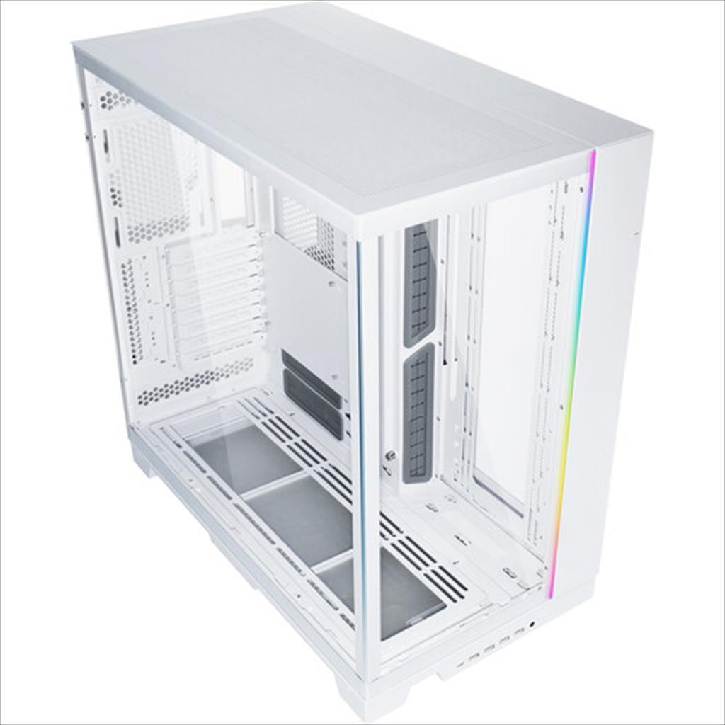 CASE LIAN LI E-ATX O11 DYNAMIC EVO XL Full-Tower w/2x Tempered glass, ARGB Front strip, White, O11DEXL-W