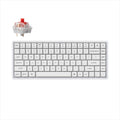 KEYBOARD MECHANICAL KEYCHRON K2 PRO QMK/VIA HS ALUMINIUM RGB LED 75% Keychron K Pro Red switch Multi-Device (Wired+Bluetooth), White, K2P-Q1