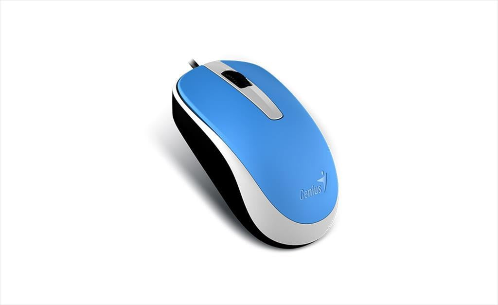 MOUSE WIRED USB GENIUS DX-120 Blue