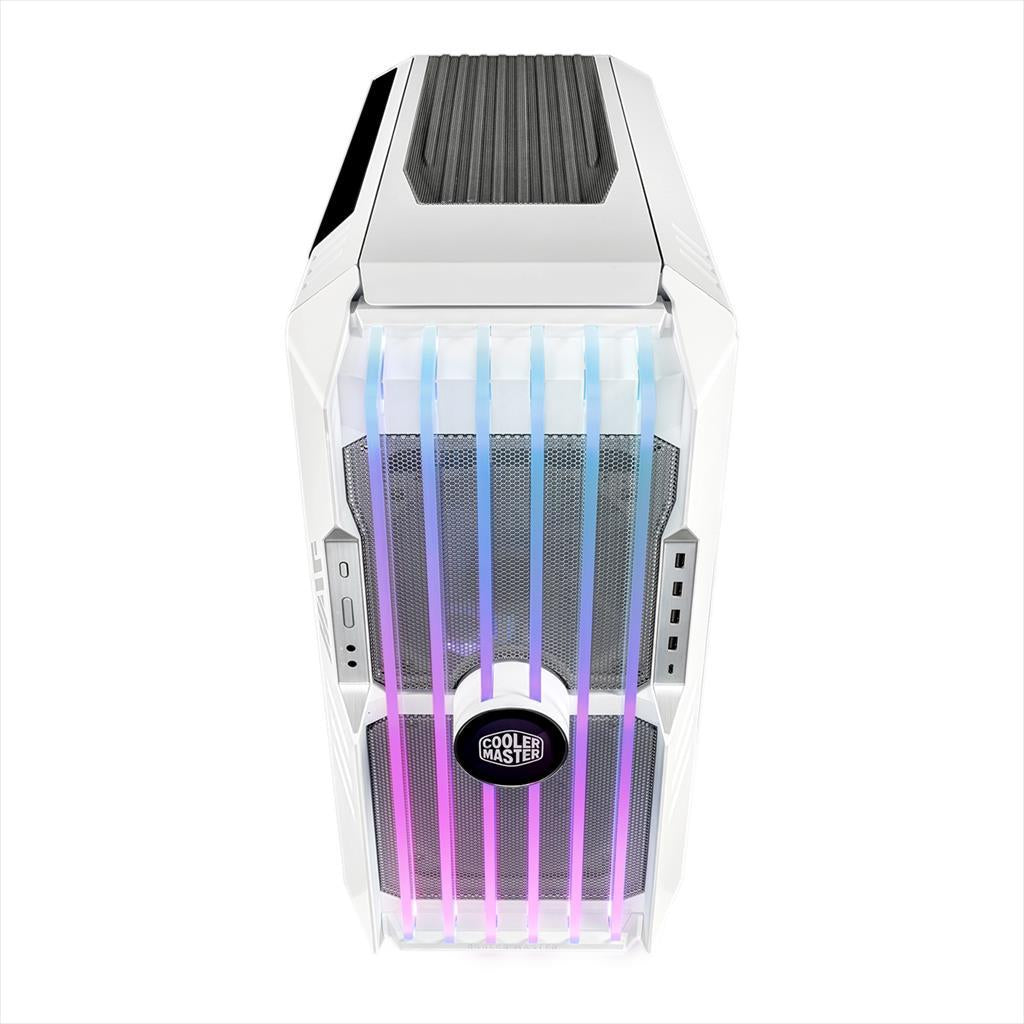 CASE COOLER MASTER E-ATX HAF 700 EVO, 2x200mm ARGB, 3x120mm ARGB,7X PWM and 5X ARGB HUB, Vertical Holder V3, LCD Assistant, White, H700E-WGNN-S00