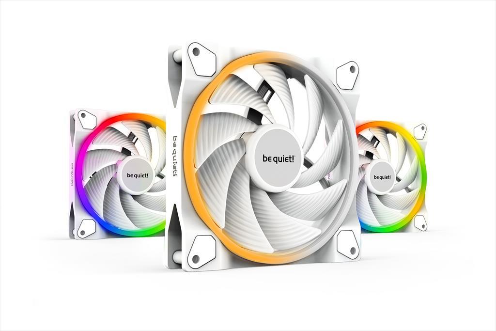 COOLERS CASE FAN 3x140mm BE QUIET! LIGHT WINGS WHITE PWM high speed 2200rpm ARGB, RIFLE BEARING, Triple Pack, BL103