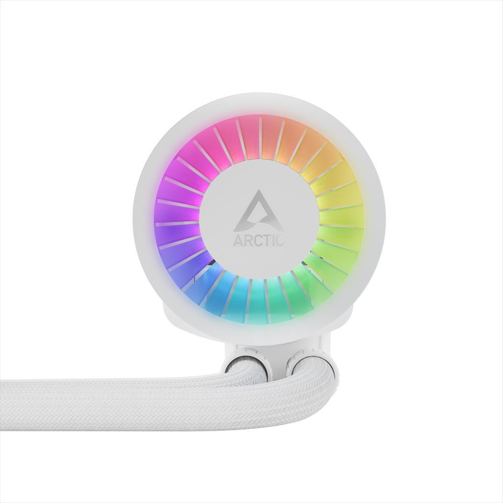COOLERS CPU AIO ARCTIC LIQUID FREEZER III 280 White, 2x140mm P14 PWM PST A-RGB fans, ACFRE00151A