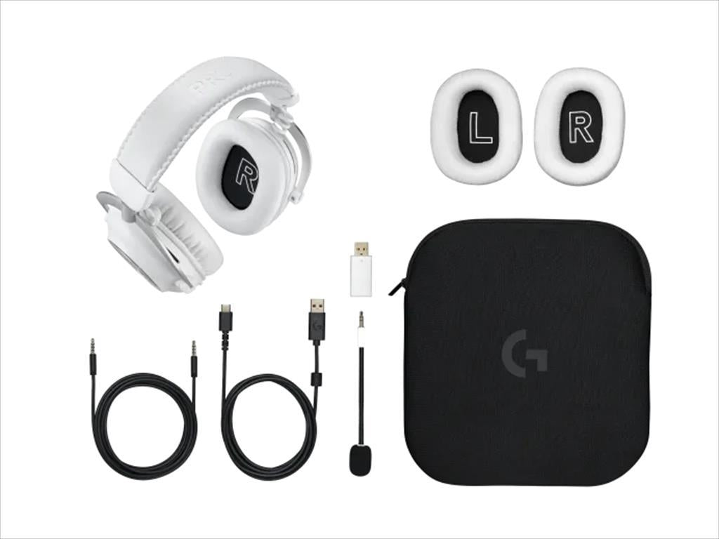 HEADPHONES LOGITECH Gaming-Headset G PRO X 2 White Wireless Lightspeed/ Bluetooth/ 3,5mm w/microphone 981-001269