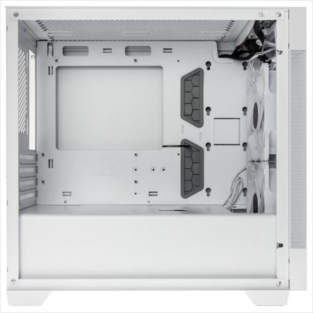 CASE LIAN LI micro ATX LANCOOL 205M MESH SNOW Mid-Tower w/ Tempered glass, 2x 140mm ARGB PWM fans, snow white
