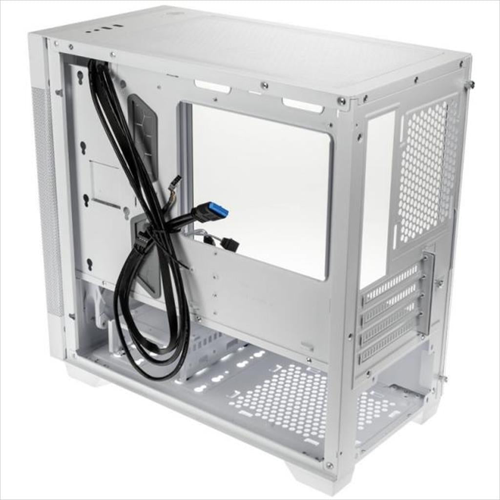 CASE LIAN LI micro ATX LANCOOL 205M MESH SNOW Mid-Tower w/ Tempered glass, 2x 140mm ARGB PWM fans, snow white