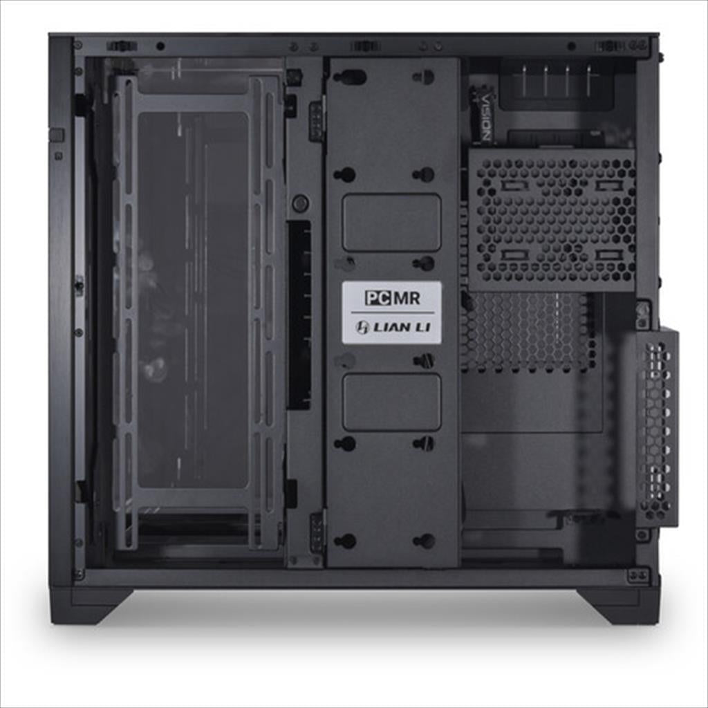 CASE LIAN LI E-ATX O11 VISION Mid-Tower w/2x Tempered glass CHROME (Black Mirror Finish), O11VC
