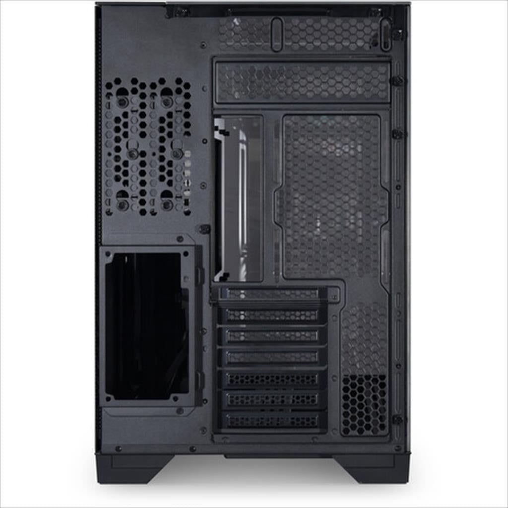 CASE LIAN LI E-ATX O11 VISION Mid-Tower w/2x Tempered glass CHROME (Black Mirror Finish), O11VC