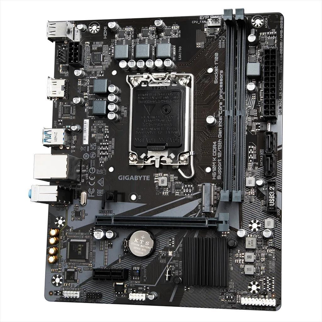MB 1700 H610M K GIGABYTE, 2xDDR4 3200MHz, M.2, HDMI, PCIex16, PCIex1, 2xSATAIII, 4xUSB3.2Gen1,6xUSB2.0, /2