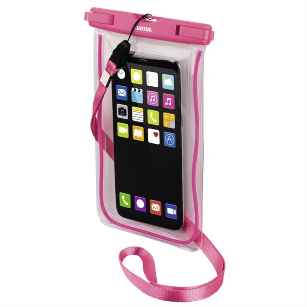 PHONE MOBILE PROTECTION CASE HAMA PLAYA WATERPROOF, Size XXL, Pink 177782