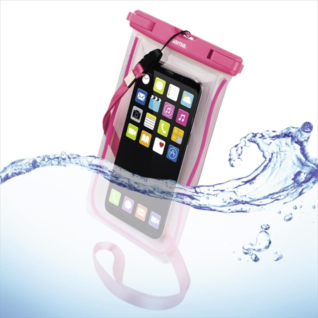 PHONE MOBILE PROTECTION CASE HAMA PLAYA WATERPROOF, Size XXL, Pink 177782
