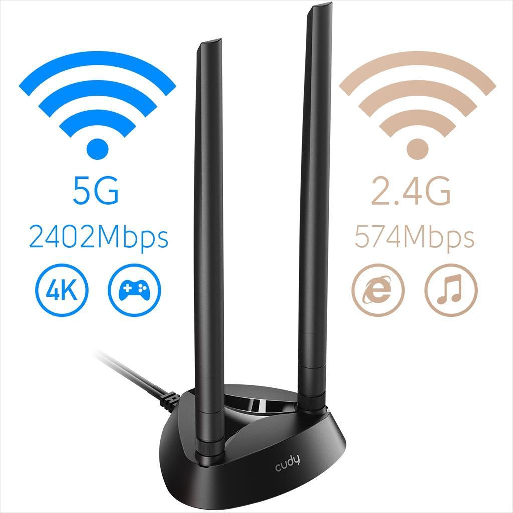 NET LAN WIRELESS PCI-E CUDY AX3000 Dual Band WiFi 6, BT 5.0, WE4000