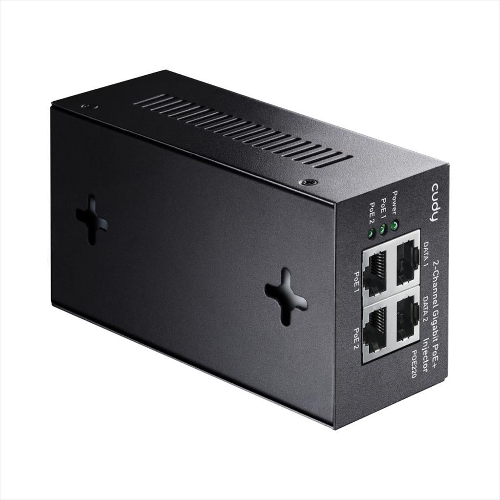 NET INJECTOR CUDY POE+/POE 2x30W POE220