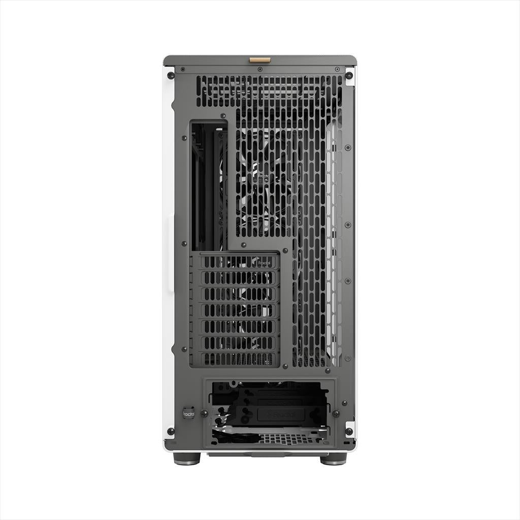 CASE FRACTAL DESIGN E-ATX Mid-Tower NORTH XL, 3x140mm Aspect 4-pin PWM fans, w/WINDOW, Front wood panel, Chalk White TG Clear, FD-C-NOR1X-04