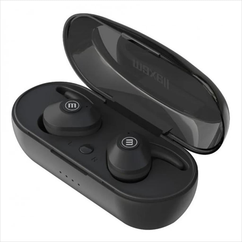 EARPHONES WIRELESS BUDS MAXELL EB-BT MINI DUO, Bluetooth w/microphone, Black