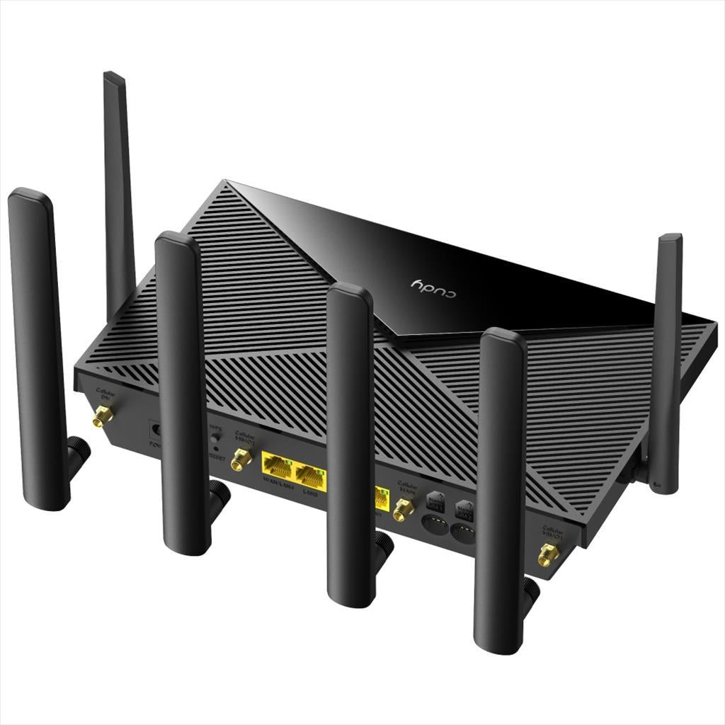 NET ROUTER WIRELESS DUAL BAND AC1200 4G LTE Cat12 CUDY LT12 w/6 antennas, 1x WAN 10/100/1000 port, 4x LAN 10/100/1000 ports