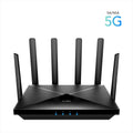 NET ROUTER WIRELESS DUAL BAND AX3000 5G SA/NSA CUDY P5 w/6 antennas, 1x WAN 10/100/1000 port, 4x LAN 10/100/1000 ports