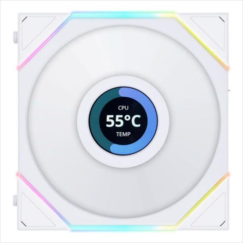 COOLERS CASE FAN 120mm LIAN LI UNI FAN TL LCD 120 Reverse Blade A-RGB 1900 RPM PWM, White, 12RTLLCD1W