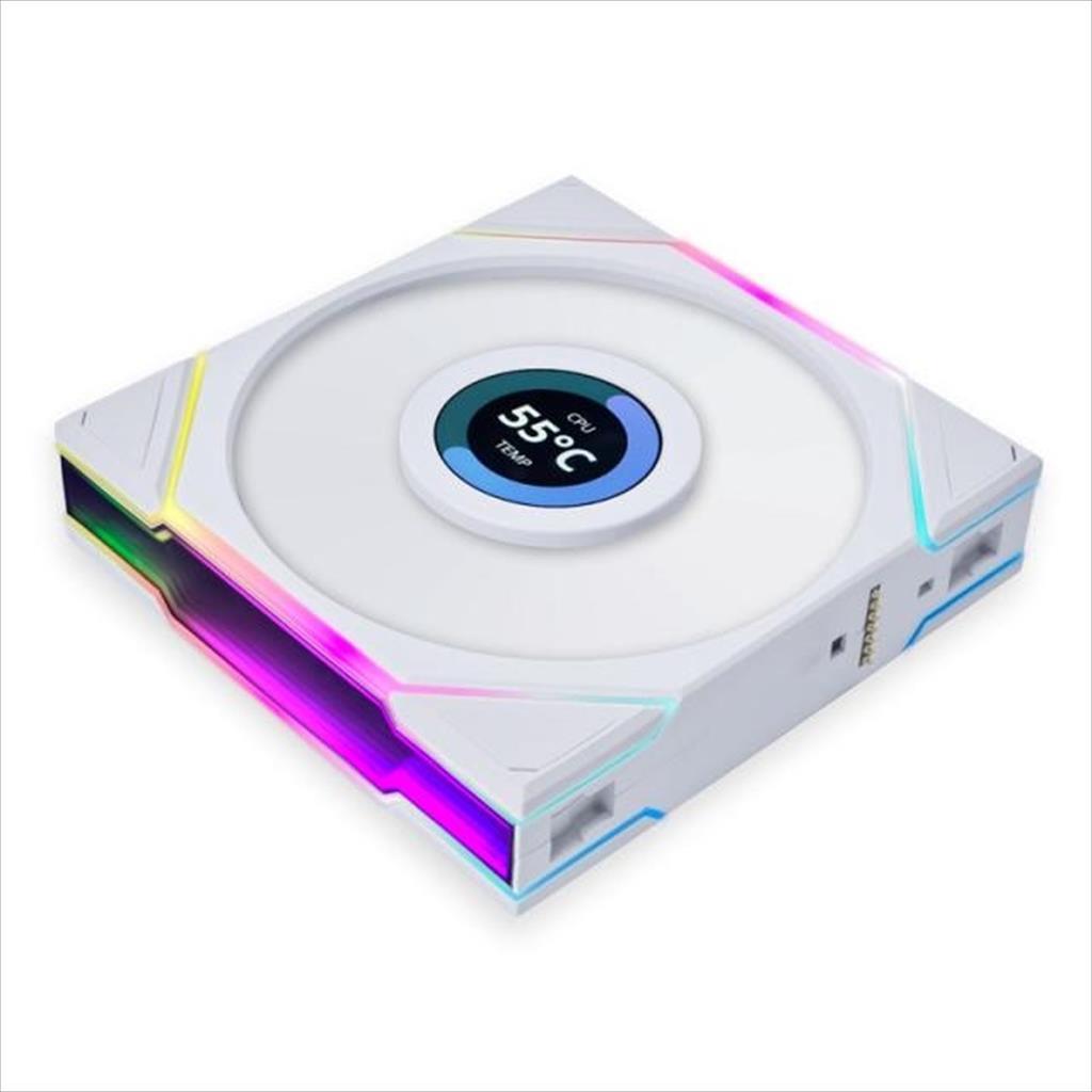 COOLERS CASE FAN 120mm LIAN LI UNI FAN TL LCD 120 Reverse Blade A-RGB 1900 RPM PWM, White, 12RTLLCD1W