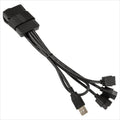 USB HUB 2.0, 3 INTERNAL, 1-to-3 Hub (Type A Male Port) LIAN LI  Black, PW-U2TPAB