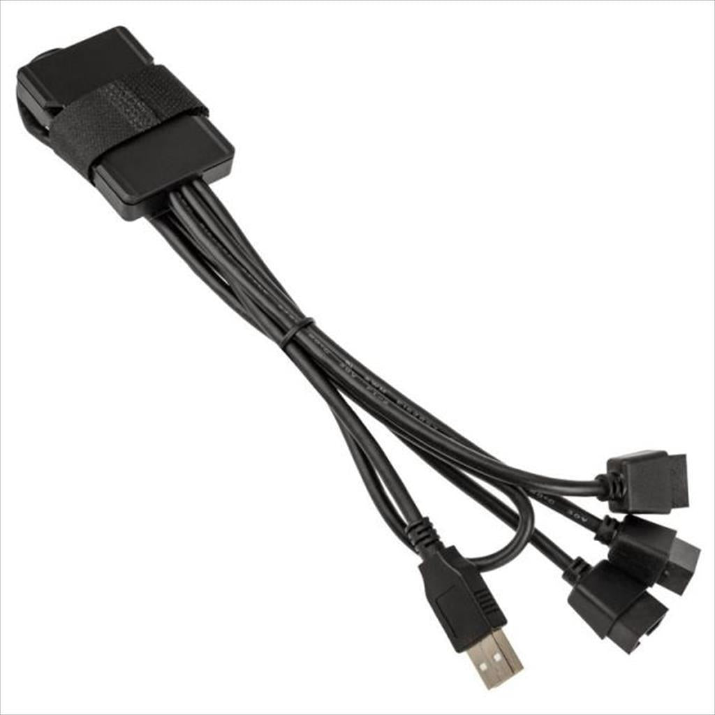 USB HUB 2.0, 3 INTERNAL, 1-to-3 Hub (Type A Male Port) LIAN LI  Black, PW-U2TPAB