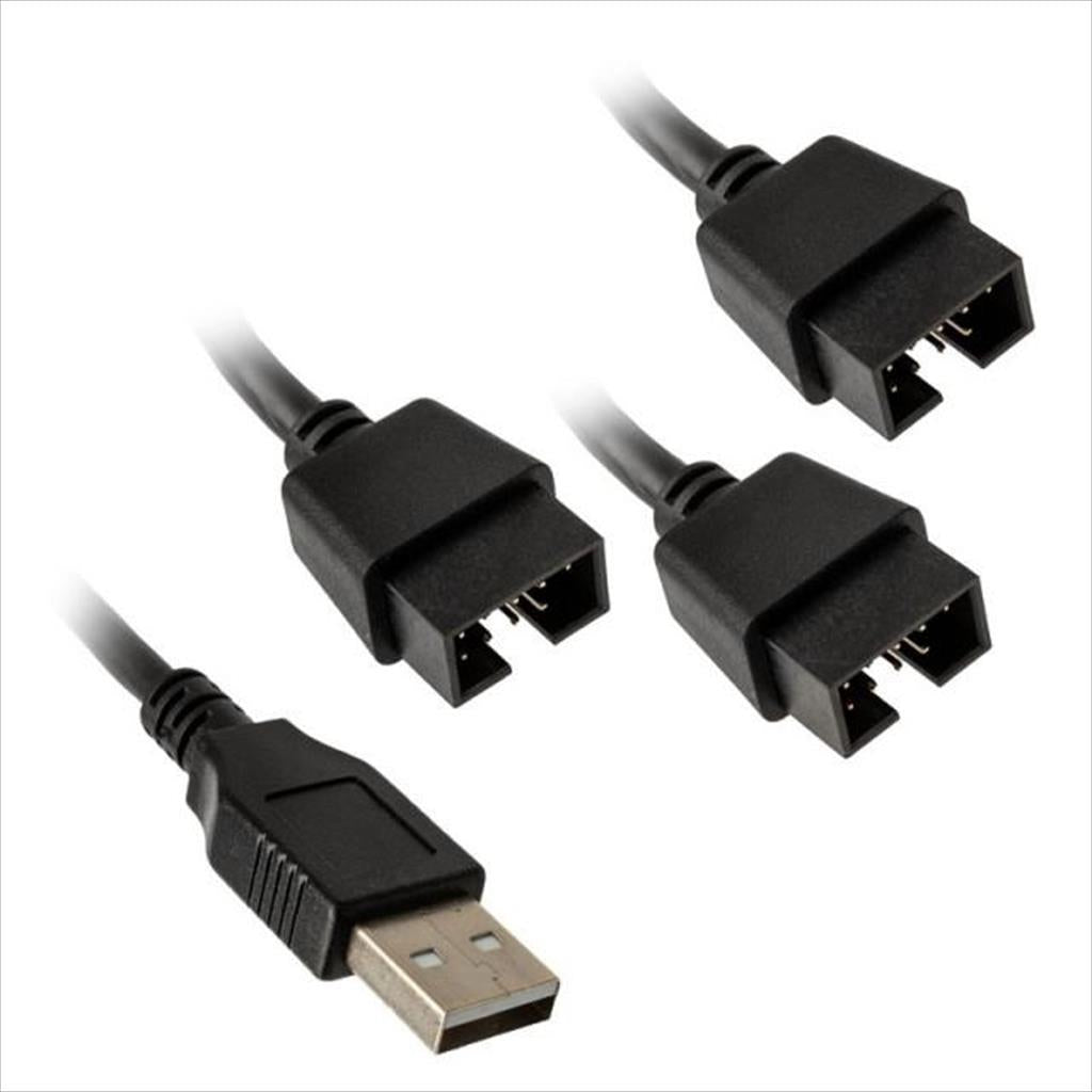 USB HUB 2.0, 3 INTERNAL, 1-to-3 Hub (Type A Male Port) LIAN LI  Black, PW-U2TPAB