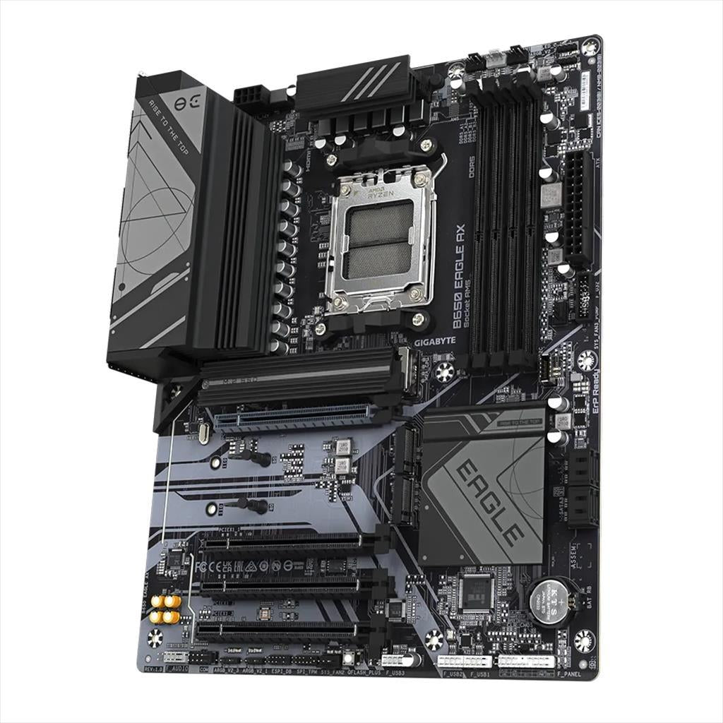 MB AM5 B650 EAGLE AX GIGABYTE 4xDDR5 7600Mhz (O.C), DP, HDMI, PCI-Ex16 4.0, 2xPCI-Ex16 3.0, M.2 PCIe 5.0, 2xM.2 4.0, 4xSATAIII, WI-FI, BT 5.3