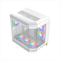 CASE XIGMATEK ATX mid-Tower CUBI ARCTIC WHITE w/3xTG, 6x120mm Z20A  Arctic ARGB Galaxy II Fan Control Kit,USB type C, EN41983