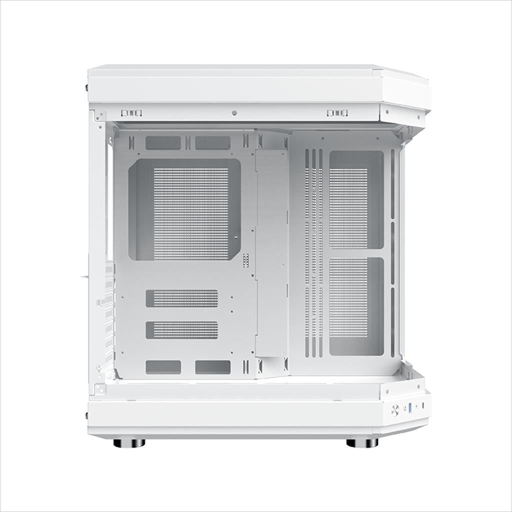 CASE XIGMATEK ATX mid-Tower CUBI ARCTIC WHITE w/3xTG, 6x120mm Z20A  Arctic ARGB Galaxy II Fan Control Kit,USB type C, EN41983
