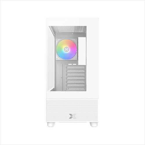 CASE XIGMATEK ATX mid-Tower ENDORPHIN AIR ARCTIC V2 WHITE w/2xTG, Mesh PSU shroud,4x120mm S20A Arctic ARGB Galaxy II Box & Remote, USB type C, EN41839