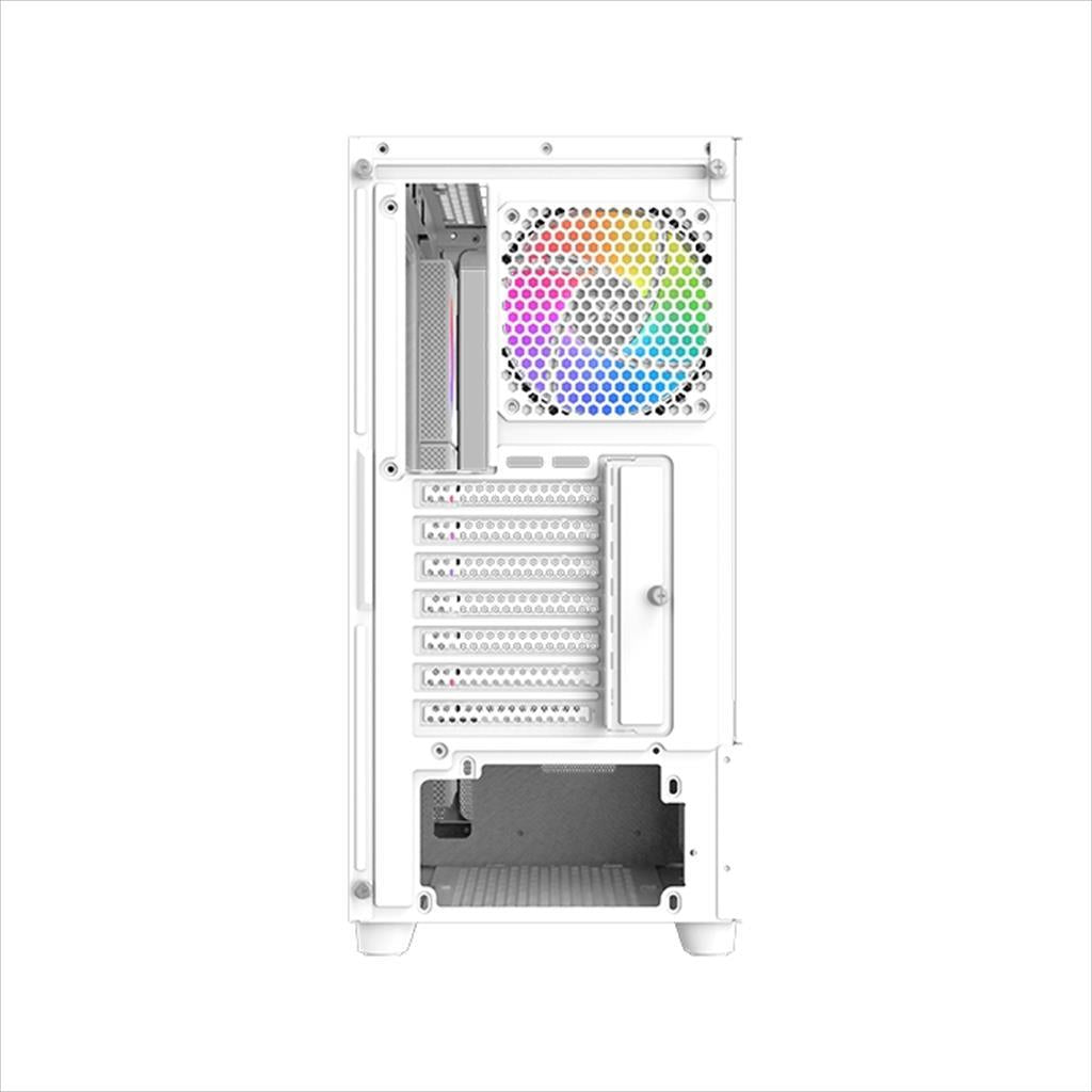 CASE XIGMATEK ATX mid-Tower ENDORPHIN AIR ARCTIC V2 WHITE w/2xTG, Mesh PSU shroud,4x120mm S20A Arctic ARGB Galaxy II Box & Remote, USB type C, EN41839