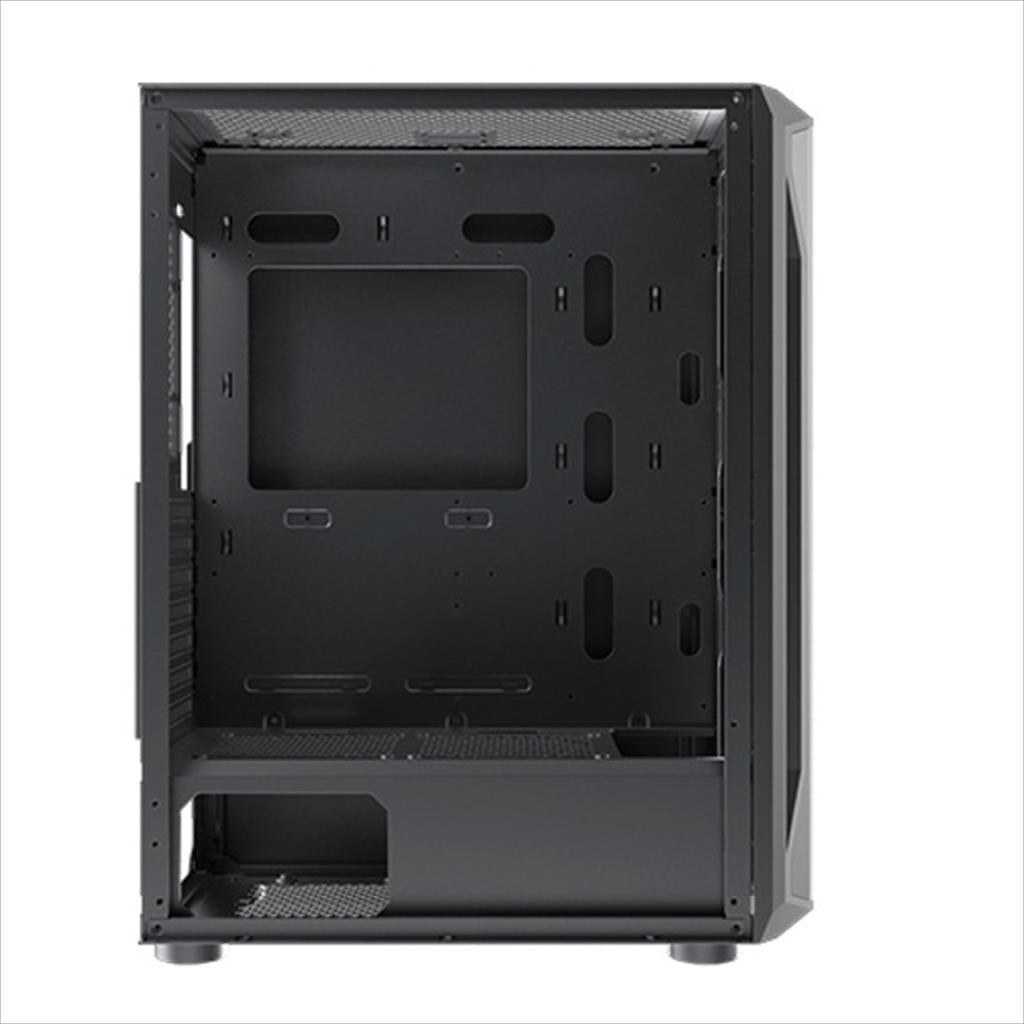 CASE XIGMATEK ATX mid-Tower GAMING X BLACK w/TG, metalic mesh FP, 4x120mm X24F FIXED RGB, EN46621