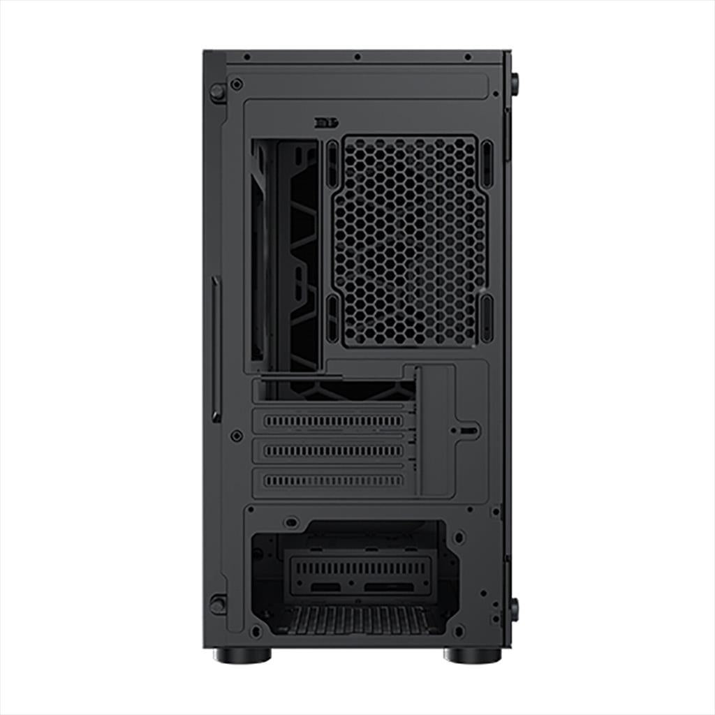 CASE XIGMATEK mATX OREO BLACK w/TG, Meshed Grill FP, 3x120mm X24F FIXED RGB Fan, EN47758