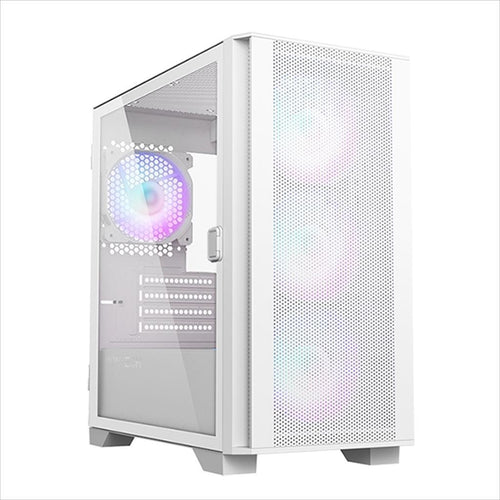 CASE MONTECH mATX AIR 100 ARGB w/ Tempered glass, 4x120mm ARGB fans, White