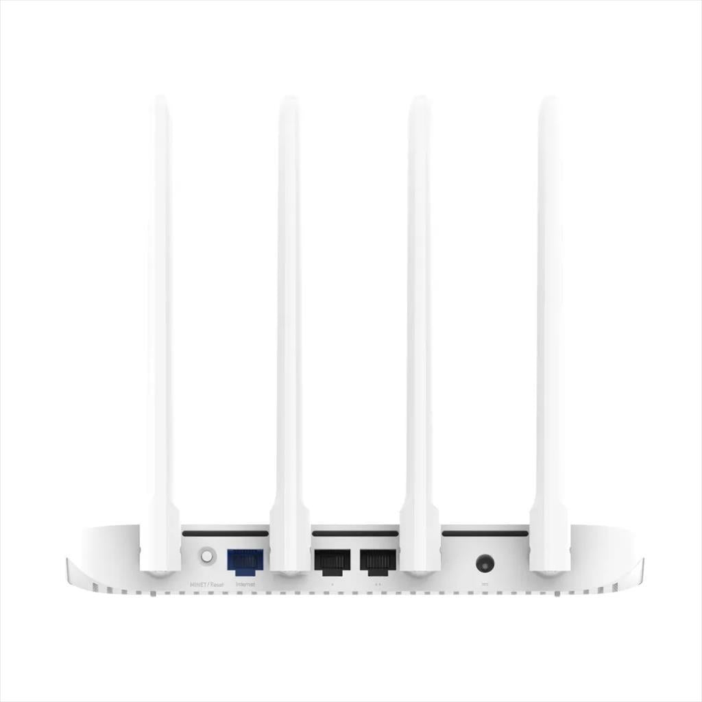 NET ROUTER WIRELESS AC1200 XIAOMI MI w/ 4 antennas, x1 10/100/1000 WAN port, x2 10/100/1000 LAN ports, WHITE