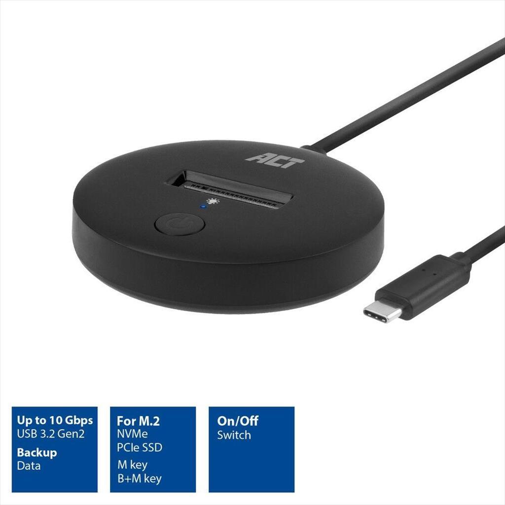 SSD M.2 NVMe DOCKING STATION EWENT, USB Type-C, AC1501