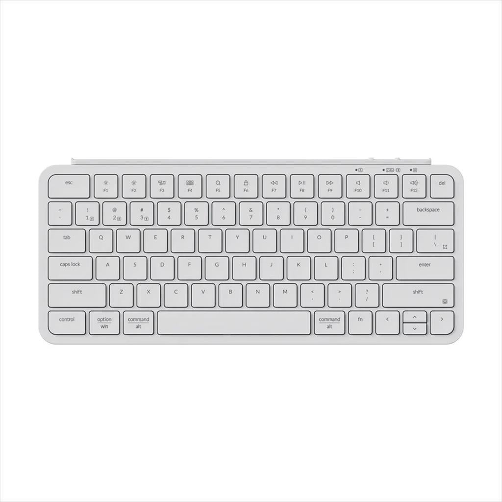 KEYBOARD WIRELESS KEYCHRON B1 PRO ULTRA SLIM 75% Multi-Device (Wired, 2.4Ghz,Bluetooth), Ivory White, B1P-K8