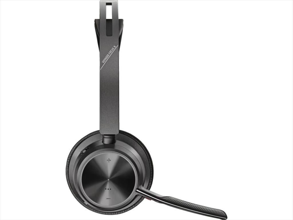 HEADPHONES POLY Voyager Focus 2 USB-A w/microphone, w/charging stand, 77Y86AA,Bluetooth