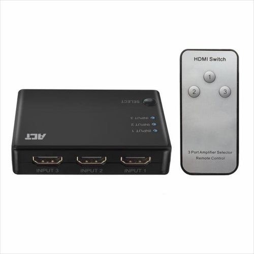 CONVERTOR SPLITTER ACT 4K HDMI (F) TO 2xHDMI (F) w/Remote AC7845