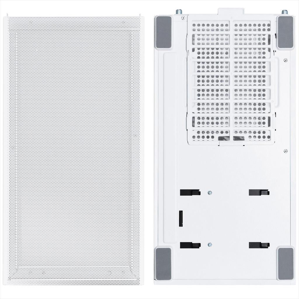 CASE LIAN LI ATX SUP01W WHITE, 3-side MESH, Small Tower w/ Tempered glass, dual ARGB STRIPS, PCIE 4.0 RISER, 3x 120mm PWM fans, USB 3.1 TYPE-C